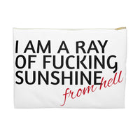 I AM A RAY OF FUCKING SUNSHINE FROM HELL cotton pouch