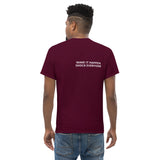 MAKE IT HAPPEN SHOCK EVERYONE ..Unisex Embroided classic tshirt