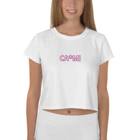 CA*MI Print Crop Tshirt