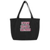 Large organic tote bag